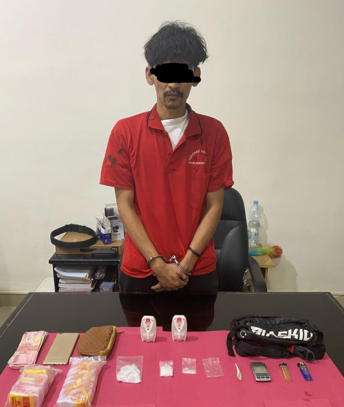 Penggerebekan di Kebun Sawit Sat Resnarkoba Polres Rohul Amankan 32,14 Gram Sabu