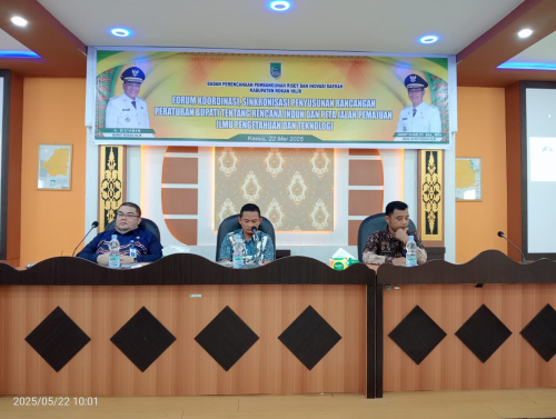 Bapperida Rohil Gelar Rakor Penyusunan Perbup RIPJPID