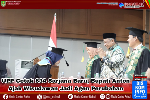 UPP Cetak 834 Sarjana Baru, Bupati Anton Ajak Wisudawan Jadi Agen Perubahan
