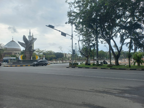 Bundaran Tugu Ikan Bangkinang Tanpa Lampu Merah, Dishub Kampar : Sedang Menunggu Alat Untuk Perbaikan