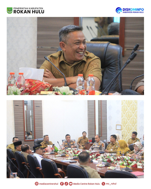 Bupati Anton Pimpin Rapat Finalisasi Malam Puncak Pesta Rakyat HUT ke-26 Rokan Hulu