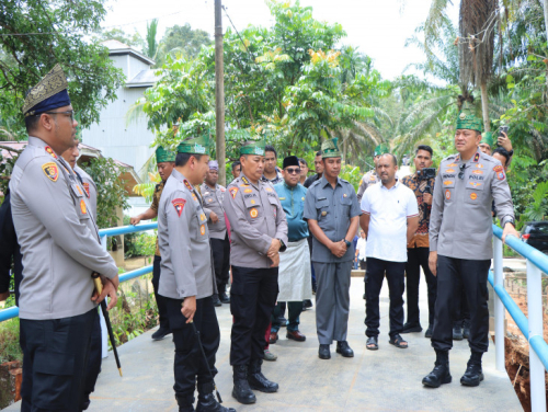 Tinjau Jembatan Darurat di XIII Koto Kampar, Plt Kasatpol PP Sampaikan Apresiasi