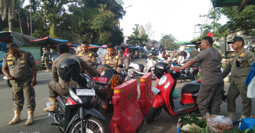 Selama Ramadan, Satpol PP Kampar Rutin Amankan Pasar Tumpah