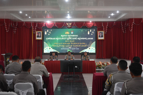 Kapolres Kampar Pimpin Rakor Operasi Ketupat Lancang Kuning 2026 Jelang Idul Fitri
