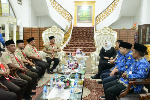 Audiensi dengan Bupati Kasmarni, Kwarcab Pramuka Bengkalis Matangkan Pelantikan Pengurus
