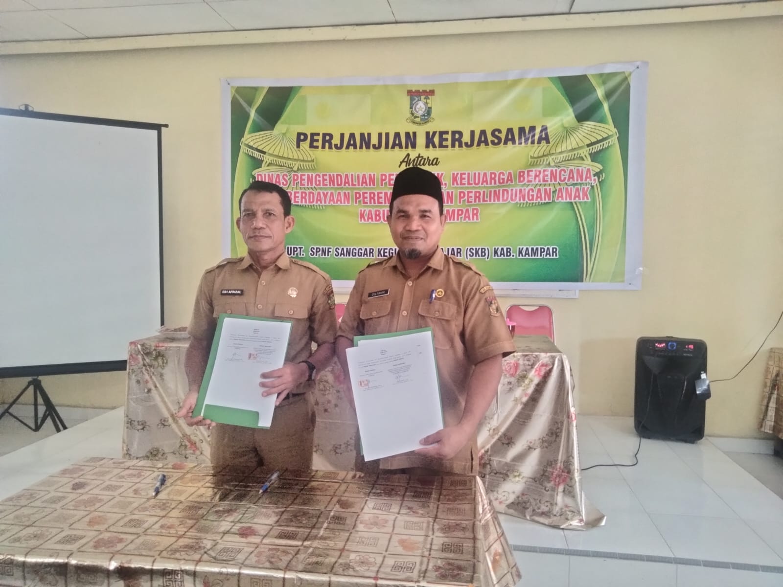 DPPKBP3A Kampar Jalin Kerja Sama dengan UPT SPNF SKB Kampar
