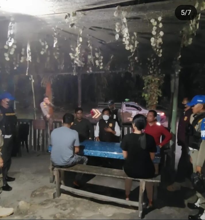 Warung Remang-Remang di Desa Bukit Payung di Razia Satpol PP