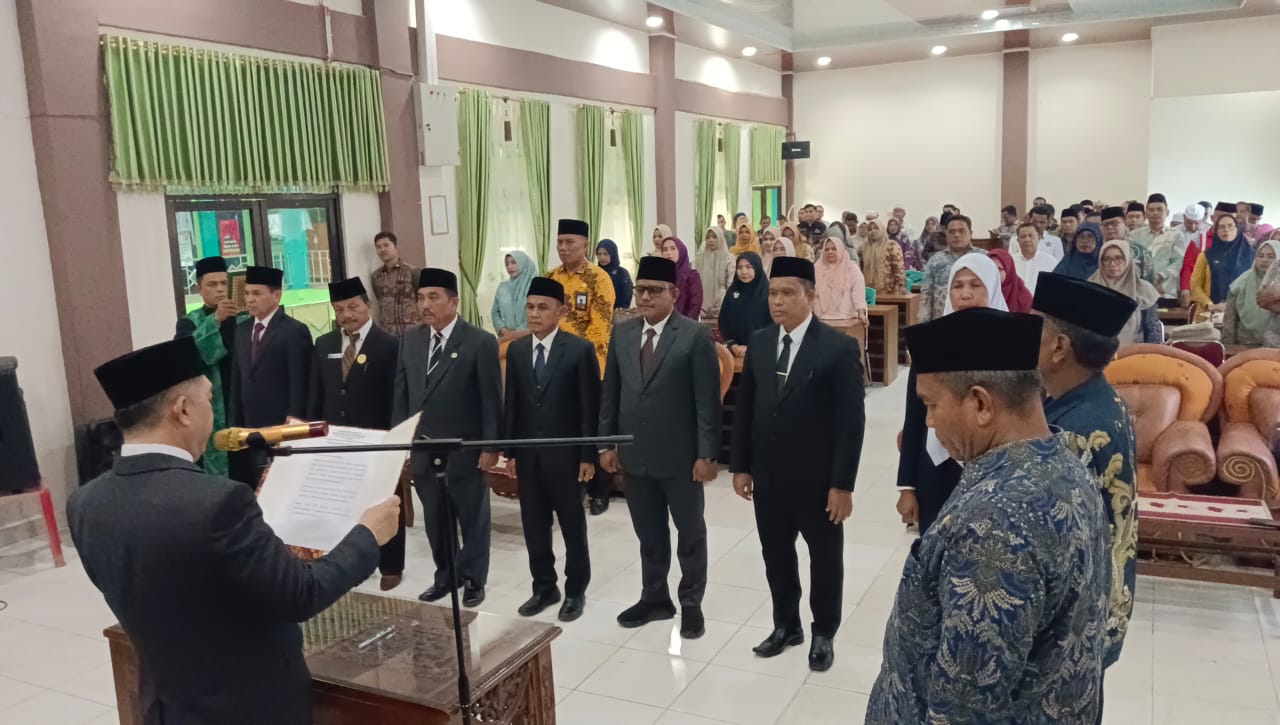 Berikut 7 Nama Pejabat Struktural Dilingkungan Kantor Kemenag Kampar yang Baru Dilantik