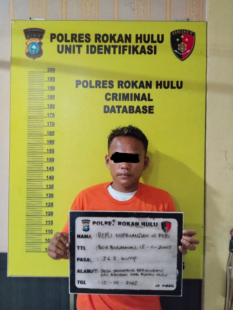 Baru Bebas, Dua Residivis di Rohul Kembali Dibekuk Gegara Curi Besi Milik Pemda