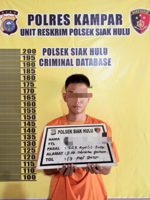 Meresahkan! Polsek Siak Hulu Tangkap Pelaku Curanmor di 3 Lokasi