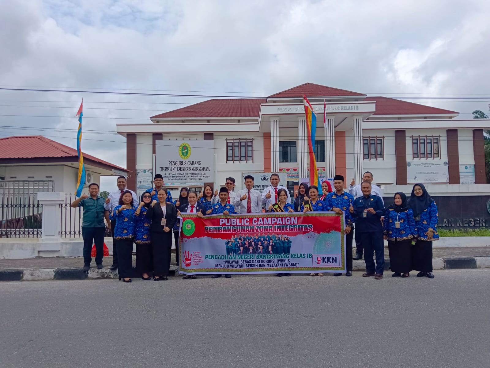 PN Bangkinang Gelar Public Campaign ZI Menuju WBBM Usai Raih WBK