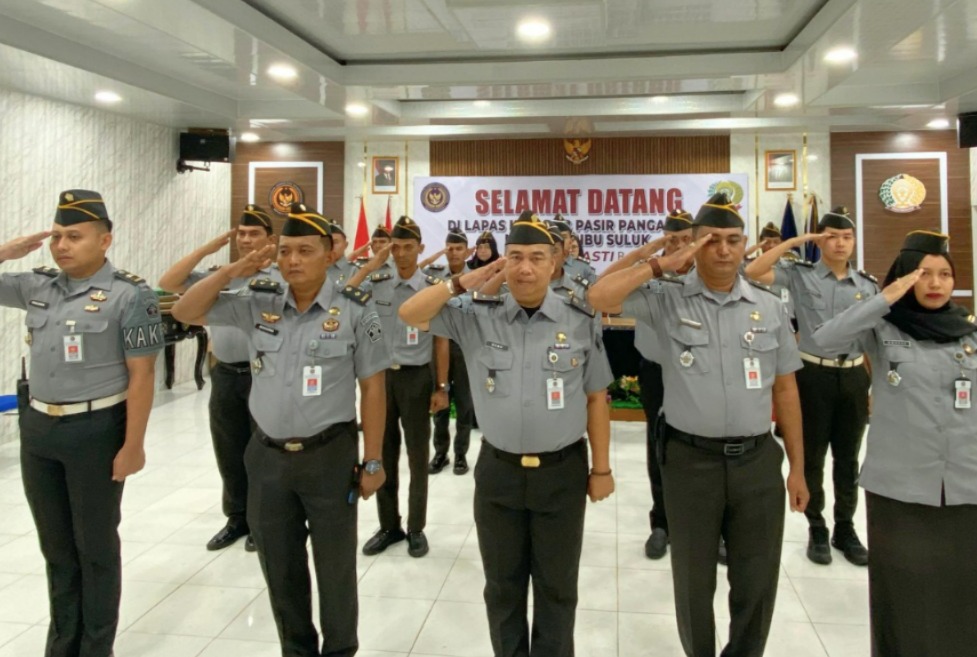 Lapas Pasir Pangarayan Hadiri Apel Bersama 4 Kementerian