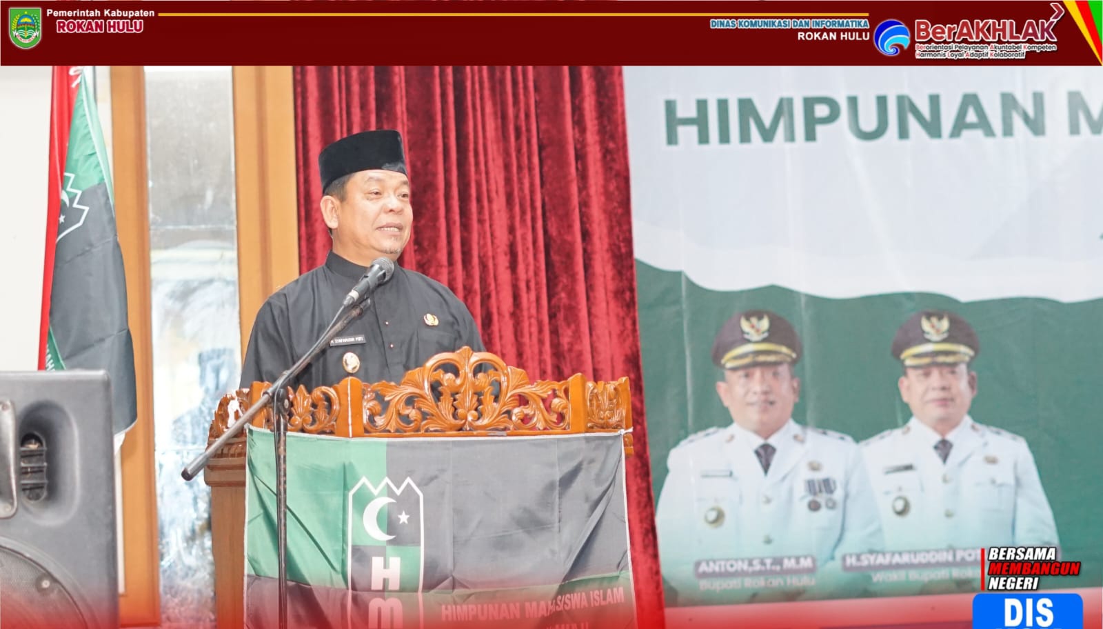 Wabup Rohul Hadiri Pelantikan Pengurus HMI Cabang Rohul 2025 2026: Siap Jadi Wadah Perjuangan Umat dan Bangsa