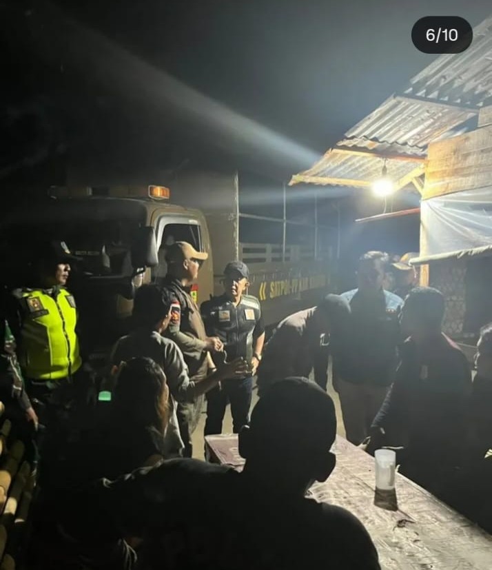 Satpol PP Kampar Amankan Enam Wanita Pelayan dalam Razia Warung Remang-Remang di Bukit Payung