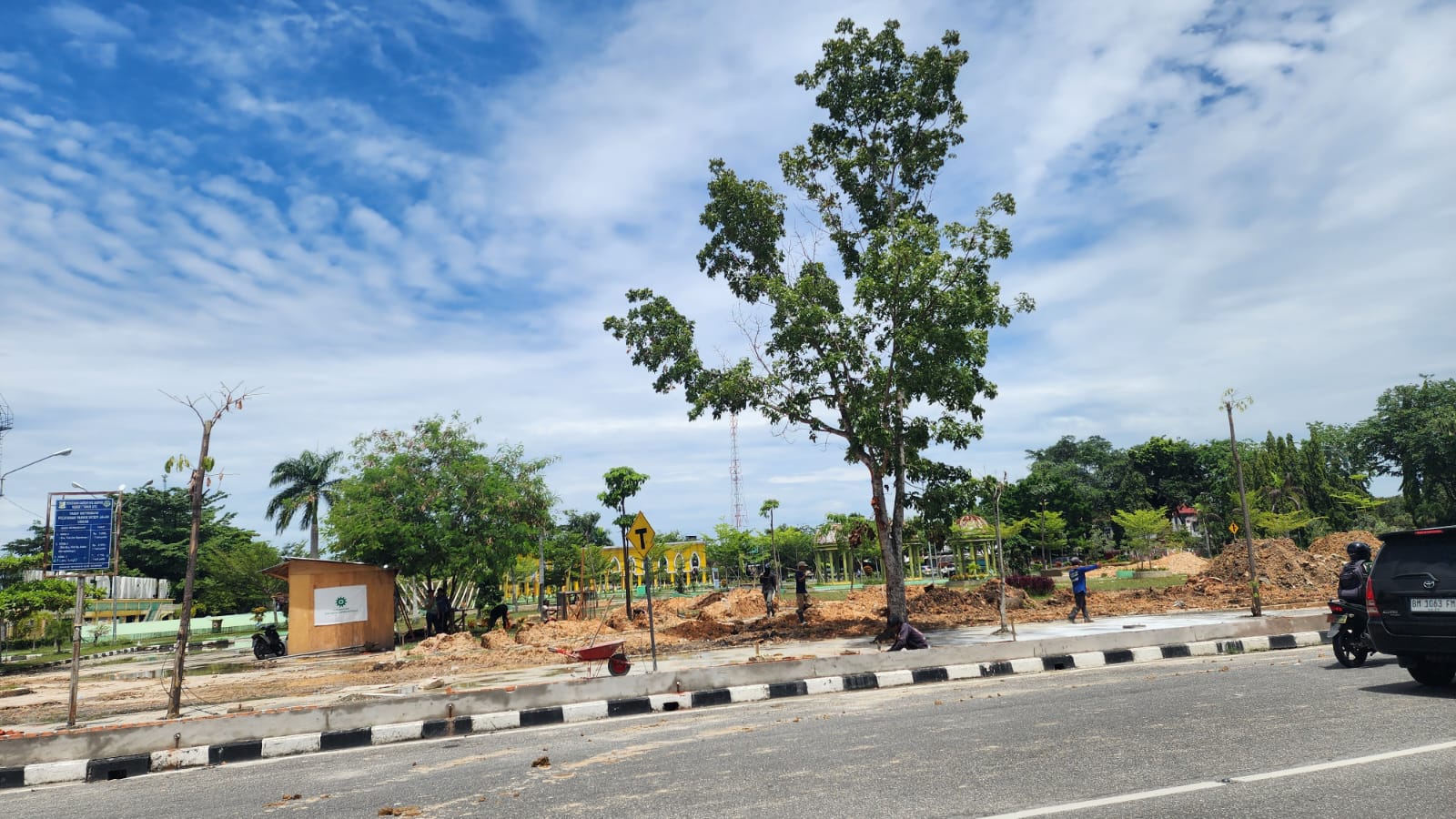 Wakil Rakyat Soroti Penataan Taman Kota Bangkinang : Masih Bagus, Kenapa Harus Dibongkar Lagi?