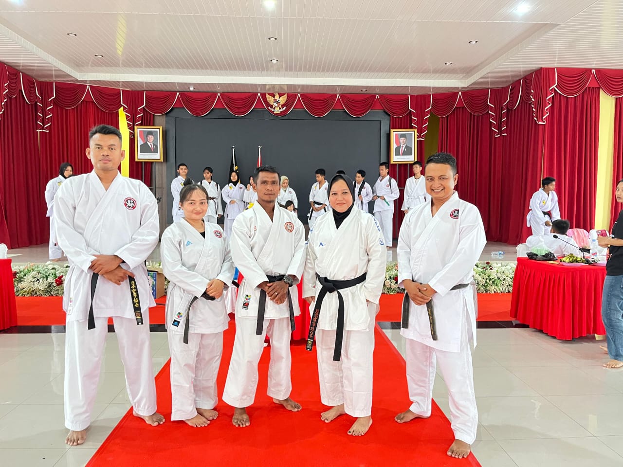 131 Karateka Inkanas Ikuti UKT Kyu Semester II 2025 di Polres Kampar