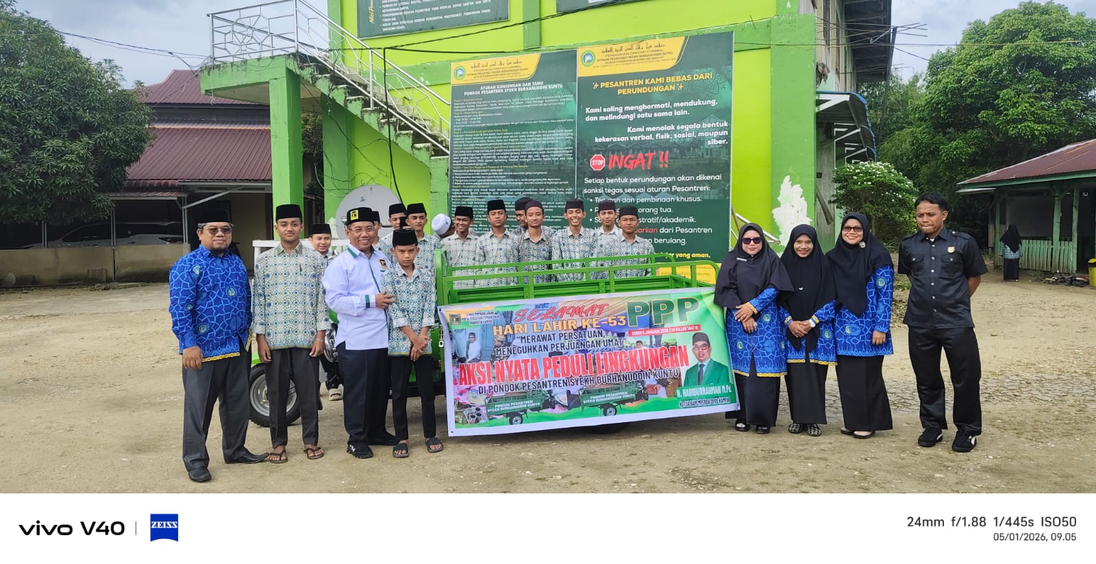 Harlah ke-53 PPP, Habiburrahman Pimpin Apel di Ponpes Syekh Burhanuddin Kuntu