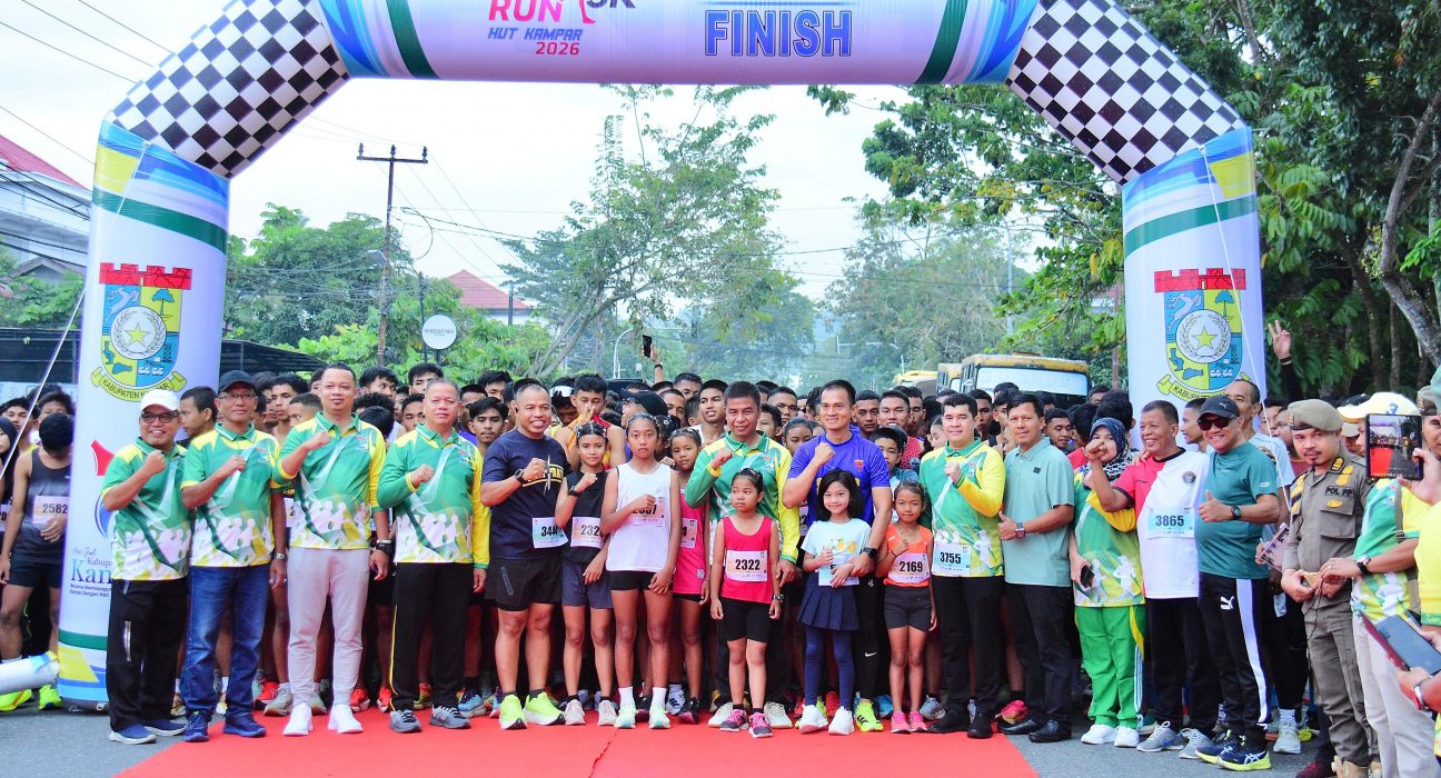 Plt Kadis Dikpora Helmi : Fun Run 5K Wujud Cinta Sehat dan Kampar di Hati