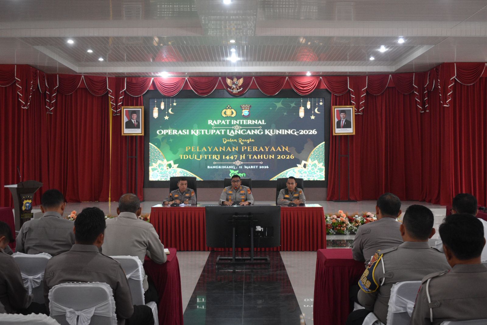 Kapolres Kampar Pimpin Rakor Operasi Ketupat Lancang Kuning 2026 Jelang Idul Fitri