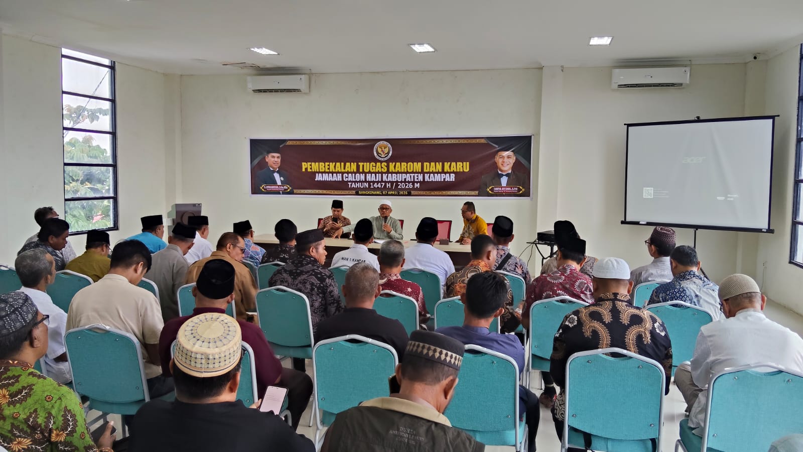 Pembekalan Karom-Karu Digelar, 56 Petugas Kawal 452 JCH Kampar