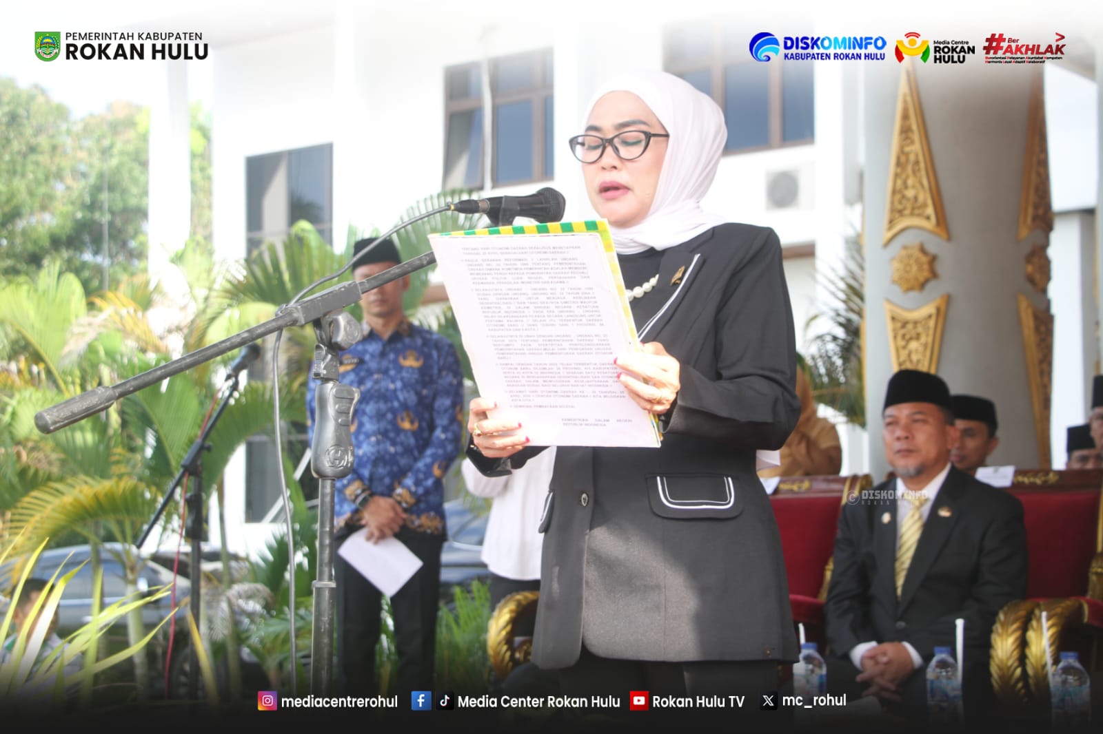 Upacara Hari Otonomi Daerah ke-30 di Rokan Hulu Tekankan Penguatan Kemandirian Daerah