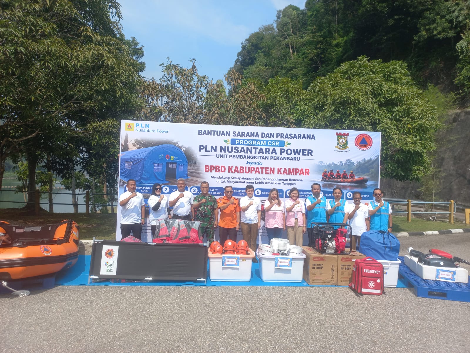PLN Nusantara Power Salurkan Bantuan CSR untuk BPBD Kampar, Perkuat Kesiapsiagaan Banjir dan Karhutla