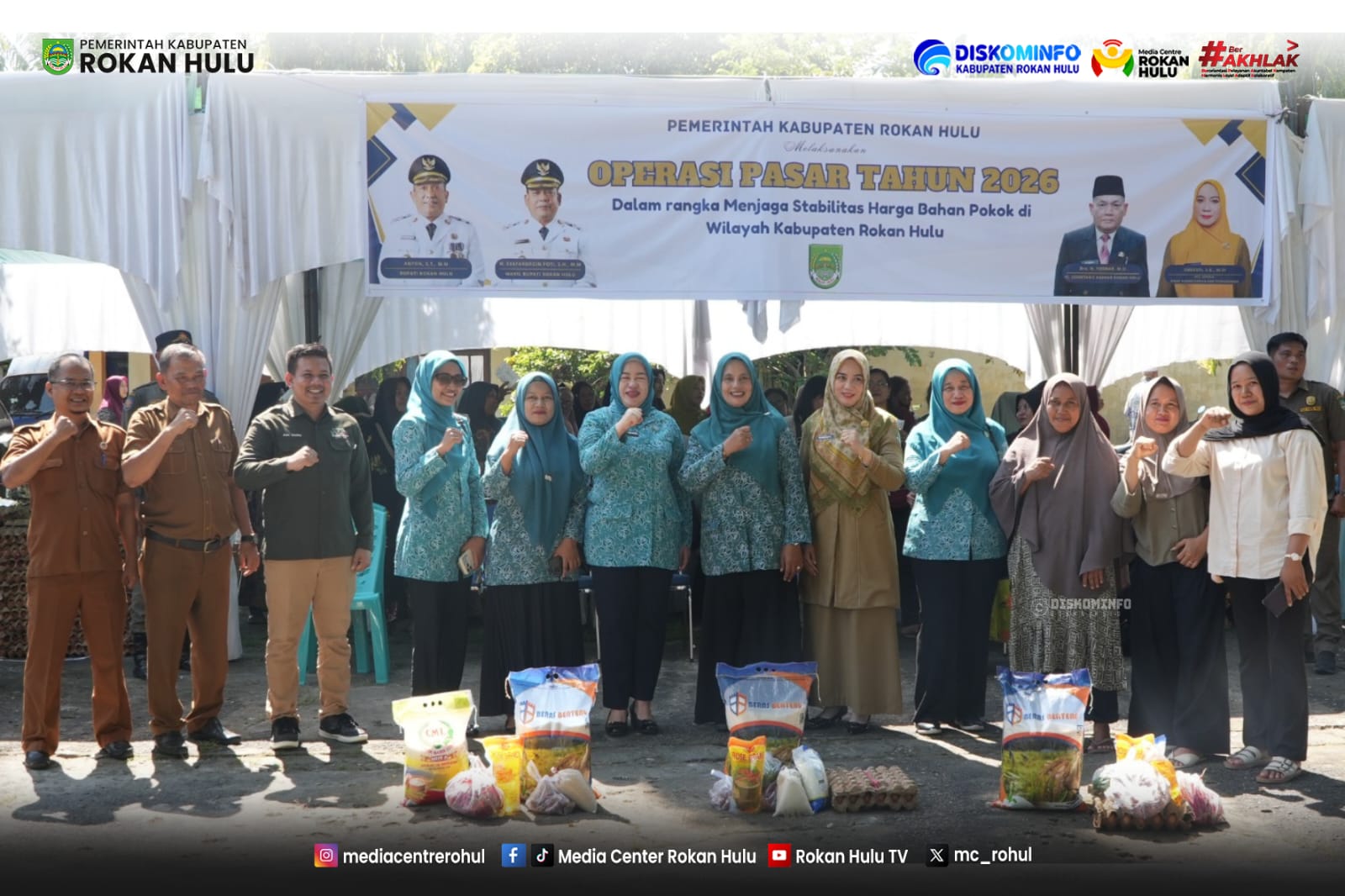 Jaga Stabilitas Harga Menjelang Idul Adha, Pemkab Rohul Gelar Operasi Pasar Murah di Bangun Purba